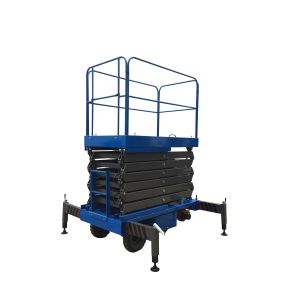 3Kw with 450Kg Loading Reaching Height 12m Motorized Scissor Lift