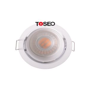 Round 76mm Recessed Mounted LED Downlight Fixture Pure Aluminium