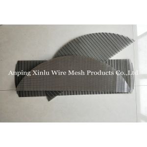 Flat Wedge Wire Screen Panel Wrapped SS304 SS316 300 - 3000mm Width