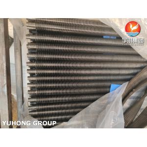 China ASTM A179 Aluminium Strip Al1060 Embedded Fin Tube For Air Cooled Heat Exchanger on sale