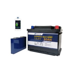 80Ah Lithium Iron Phosphate Battery 12v Blutooth Self Heating For Electric