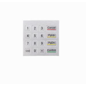 Cheap Rugged Self Service Kiosk Metal Numeric Keypad 16 Keys Waterproof For Harsh Environments for sale