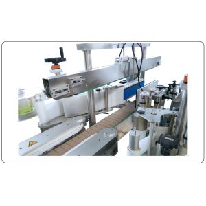 2.0KW Flat Square Round Bottles Automatic Sticker Labeling Machine Double Sided