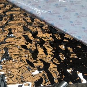 Decorative Stainless Steel Sheet Embossed Water Ripple Sheet For Wall Cladding