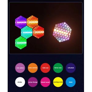 6x60W Retro RGB LED Flashing Light With Stand DMX Beam Stage Lighting Bar Stage