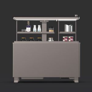 150L Home Smart Embedded Adjustable Ice Table Bottom-Freezer Double Door Fridge