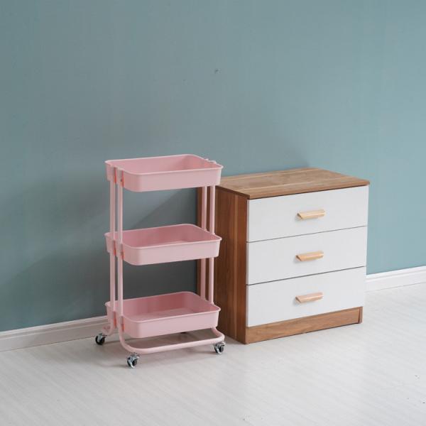 ISO Rolling Organizer Cart 3 Tier Storage Trolley On Wheels
