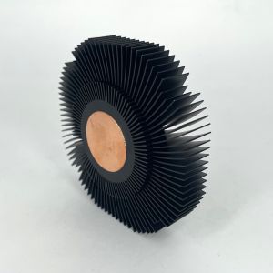 Sunflower Profiles Extruded Aluminium Heat Sink AL6063 With Copper Core