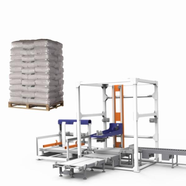 Quality Custom End Of Line Packing Servo Palletising Machine Cement Bag Carton Palletizer wholesale