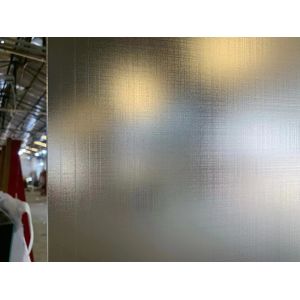 Frosted Acid Etched Tempered Glass Decreration Cross Wire Drawing