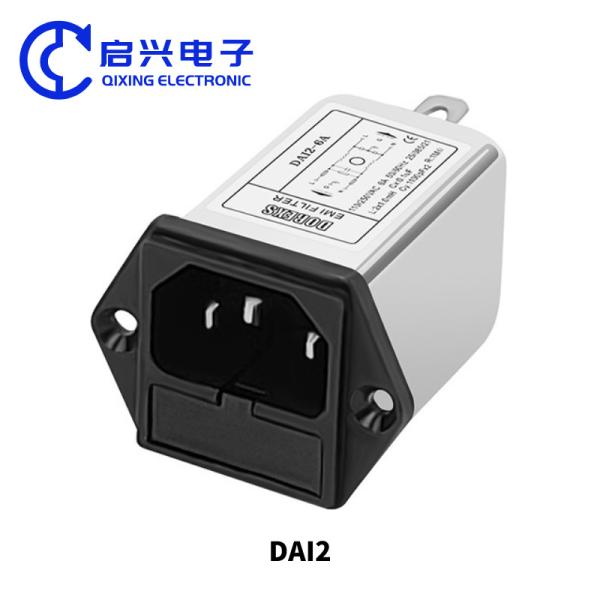 Quality DAI2 Single Phase AC Filters EMI Power Filter IEC Socket Type wholesale