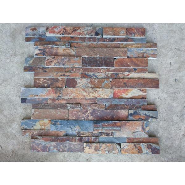 Quality Non Antacid Slate Ledger Stone Panels  / Slate Wall Cladding Panels Cut To Size wholesale
