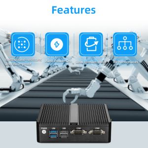 Intel Celeron 2955U Fanless Industrial Mini PC DDR3 8GB RAM Dual Ethernet