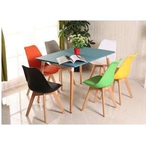 China High Back PVC PU Dining Chair , Modern Leather Dining Chairs Scratch Resistant on sale
