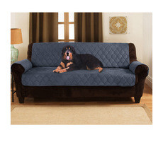 Dark Brown Waterproof Memory Foam Dog Bed 2 Sizes Double Sofa Bed Protector