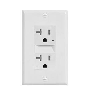 Wall Mounted Electrical Socket With Night Light 20A 125V