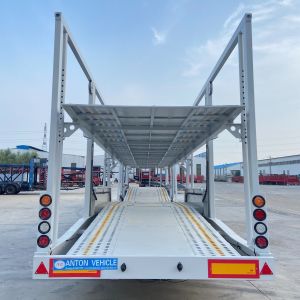 18T Production Of Double-Decker Car Transport Semi-Trailer With Jost E100