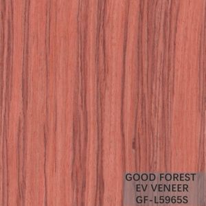 Santos Rose Engineered Wood Veneer Straight Grain Customized Service