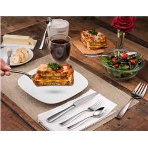 8 Piece Hammered SS Flatware Kitchen Cooking Sets Household With Cake Knife