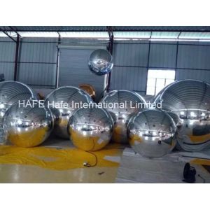 8.2 FT Full Silver Color Mirror Ball Light With 1m -3m Size For Fashion Show