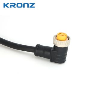 Circular 4 Pin 7/8" Connector Angled For Power Connection