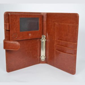 4.3 Inch LCD Video Booklet EU Leather Cover With Pocket / Magnetic Switch