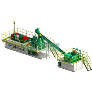 Water Based Drilling Mud System with 2 Screw Pumps Electric Control