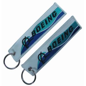 Custom Shape Boeing 787 Remove Before Flight Keychain