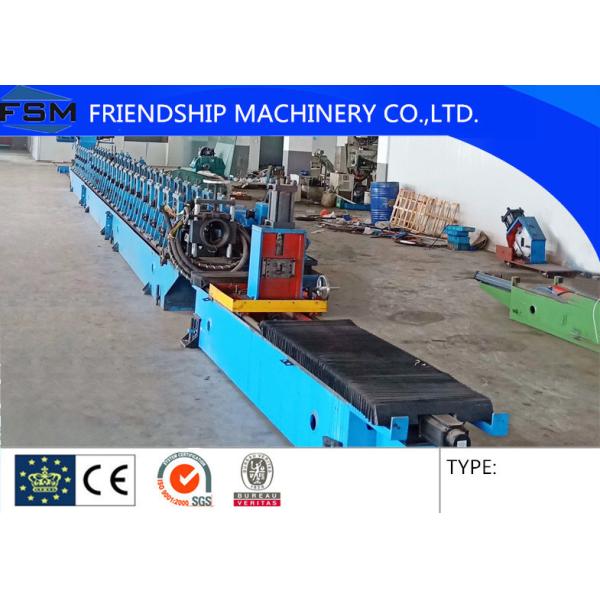 Photovoltaic Support Racking Roll Forming Machine With Tracking Cutting , Low