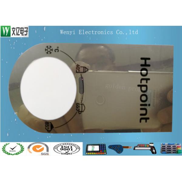 0.15mm Mirror PC Membrane Switches Graphic Overlays With Silver Effect Silk