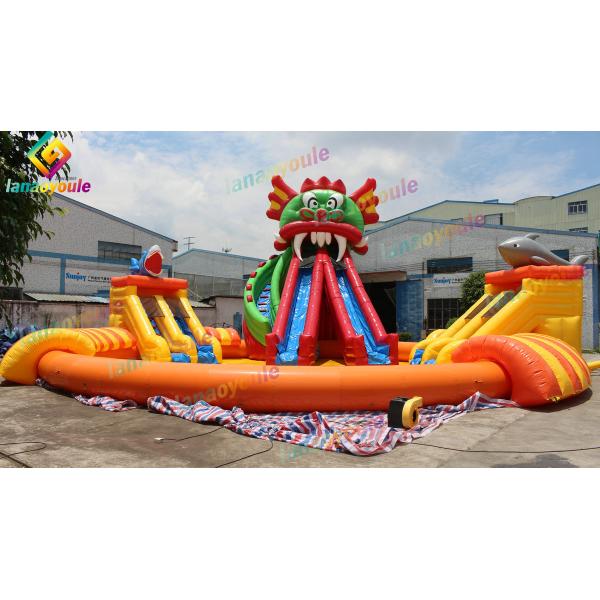 Quality Giant Inflatable Play Park With Slide For Outdoor Event customized color wholesale