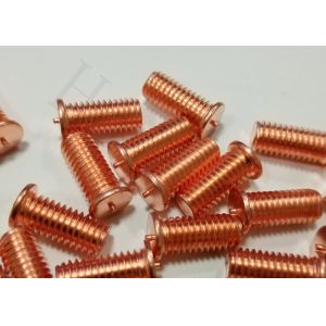 M3 - M10 Flanged Capacitor Discharge Studs Copper Plated Mild Steel Weldable