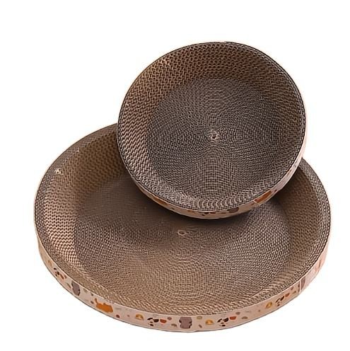 Quality MEOW LOVE PET Wear-Resistant Environmental Protection Round Cat Nest Type Cat Scratch Board wholesale
