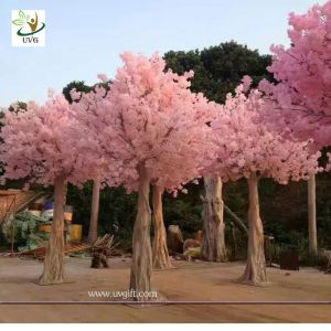 China UVG CHR128 faux blossoms japanese cherry trees for wedding stage decoration various size on sale