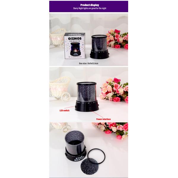 Projector Starry 3D Acrylic Decorative Motion Sensor Night Light