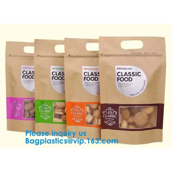 Recycled Eco Friendly Corn Starch k Stand Up Food Packaging 100% Compostable