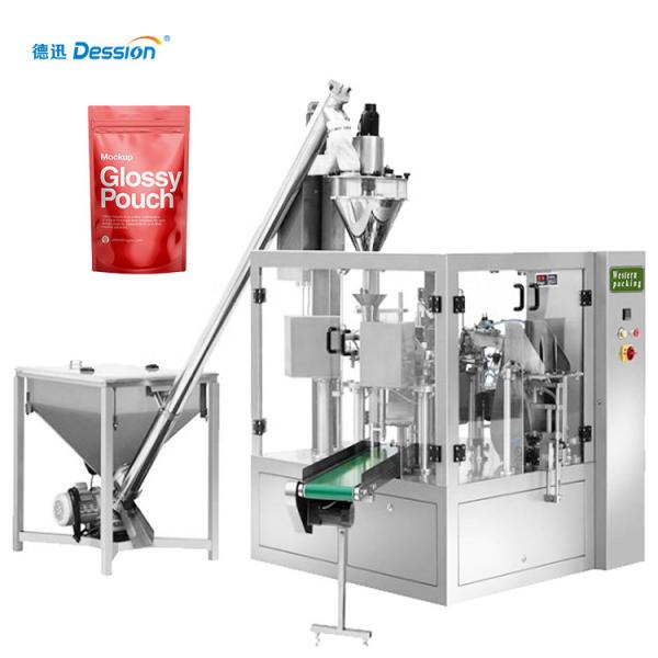 Quality PLC Control Zipper Bag ROSH Automatic Powder Packing Machine wholesale