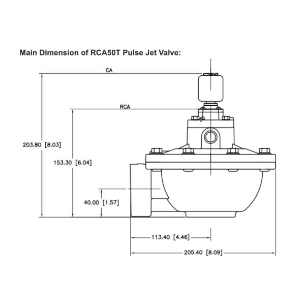 GOYEN Pulse Valve CA50T RCA50T K5004 K5000 2-inch GOYEN Electromagnetic Pulse Valve