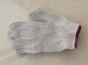 China 7 gauge 10 gauge safety industrial natural white cotton gloves work gloves cheap cotton gloves on sale