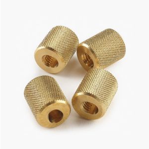 Threaded Brass Wood Insert Nut Customized High Precision M6 Thread Insert