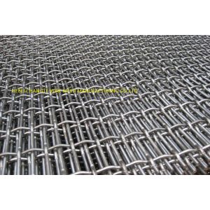 High Carbon Steel Crimped Woven Wire Mesh , Mining Screen Mesh