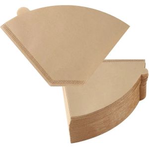 China V60 Biodegradable Wood Pulp Cone Coffee Filter Paper For 1 - 4 Cups 100 Sheets on sale