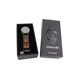 Luxury Lid / Base Rigid Gift Boxes Cardboard Watch Box Unique Design Packaging