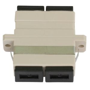 Plastic Fiber Connector Adapter Coupler SC To SC Duplex SM MM With Flange