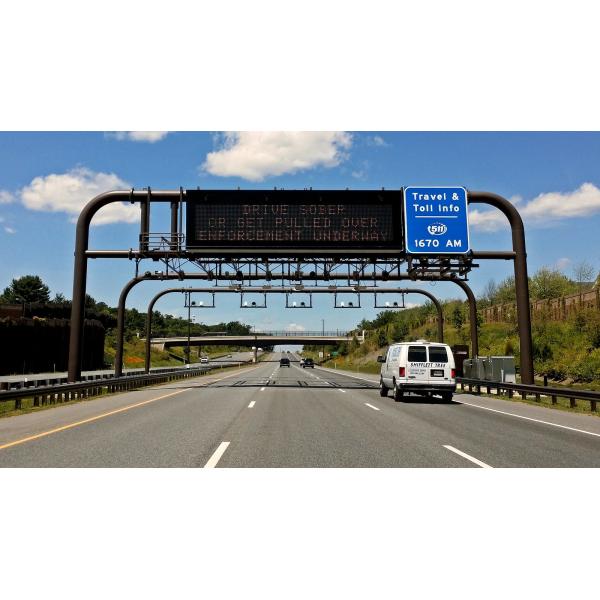 Steel Overhead Monotube Span Truss Span Overhead Sign Structures Support