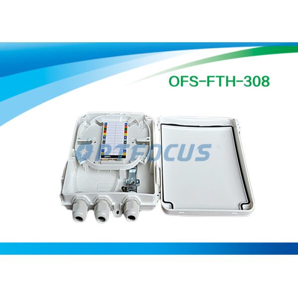 IP 65 Optical Passive Fiber Termination Box FTTH 16 SC Adapter 1:8 PLC Splitter