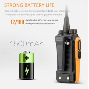 Hytera BD618 DMR Digital Two-Way Radio IP66 Long Range