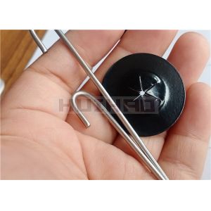 China 38mm Black Painted Self Locking Washer Clips To Fix Wire Mesh Screening To Solar Panels on sale