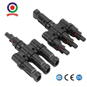 PPO Housing Material 3 To 1 Solar Branch Connector Compatible With Solar Cable