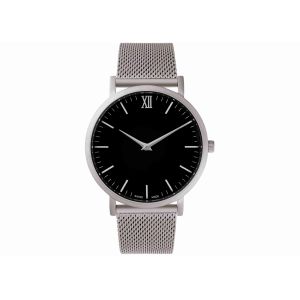 Cheap Custom Silver Stainless Steel Watch Mesh Strap With Black Face for sale